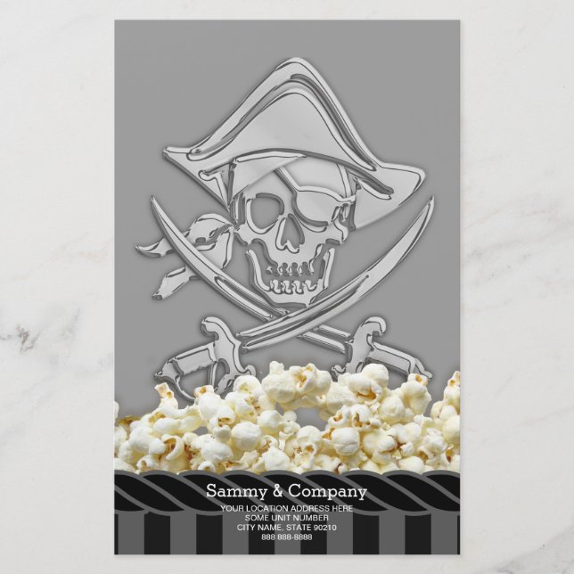 Papelaria Partido Pirata Personalizado (Frente)