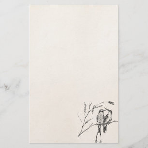 Papelaria Pássaro personalizado colibri da cauda da raquete
