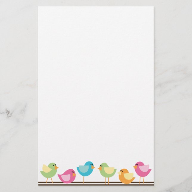 Papelaria Pássaros pequenos (Frente)