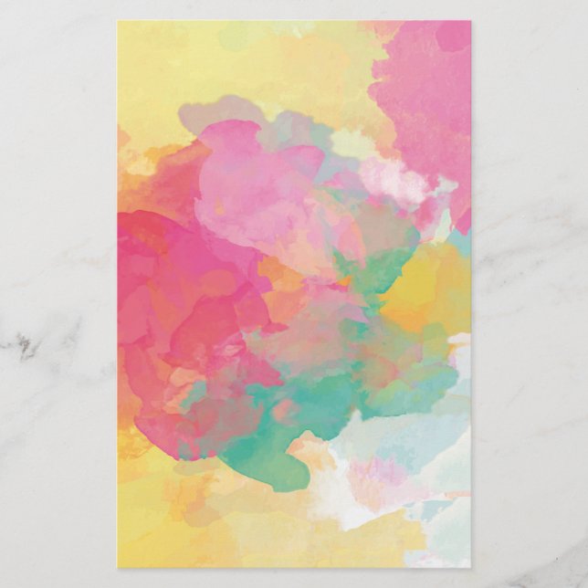 Papelaria Pastel de Aquarelas (Frente)