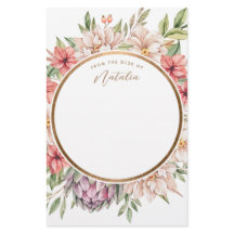 Pastel Floral da Ilha Tropical Personalizado