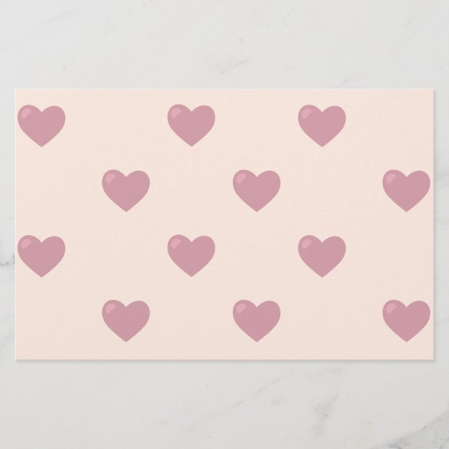 Papelaria Pastel Love Hearts (Frente)