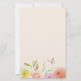 Papelaria Pastel Spring Flower Stationery