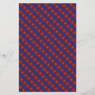 Papelaria Pato em azul com caleidoscópio vermelho