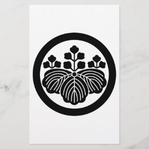 Papelaria Paulownia com 5&3 flores em círculo