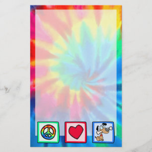 Papelaria Paz, amor, cães de filhote de cachorro