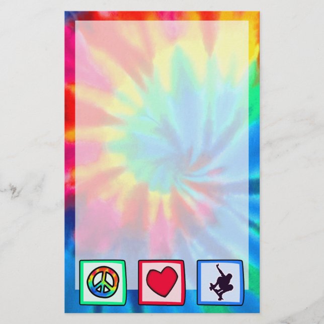 Papelaria Paz, Amor, Skate (Frente)