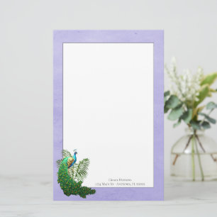 Papelaria Peacock Vibrante Papel de Lavanda