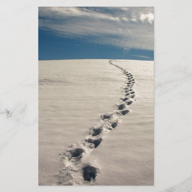 Papelaria Pegadas na areia (Frente)