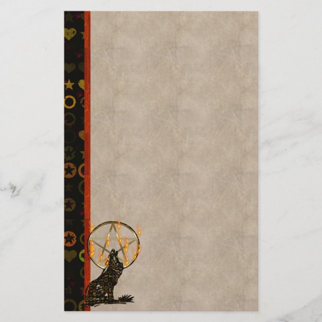 Papelaria Pentagram do lobo (Frente)