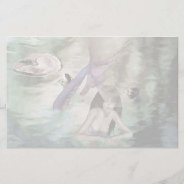 Papelaria Pequena Sereia Sem Linhas (Frente)