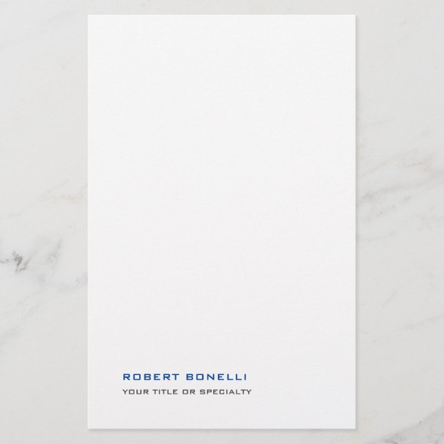 Papelaria Pérola Minimalista Moderna Única Premium (Frente)