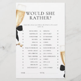 Papelaria Pérolas com Laço Preto & Jogo de Chá de Noiva com 