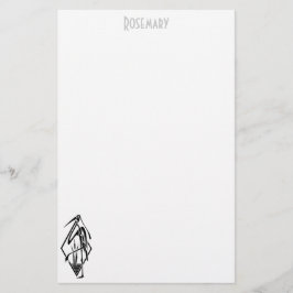 Papelaria personalizada com galo Art Deco