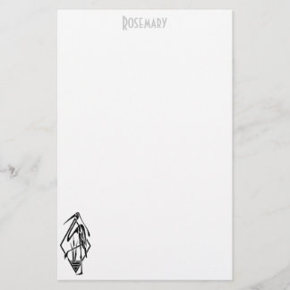 Papelaria personalizada com galo Art Deco