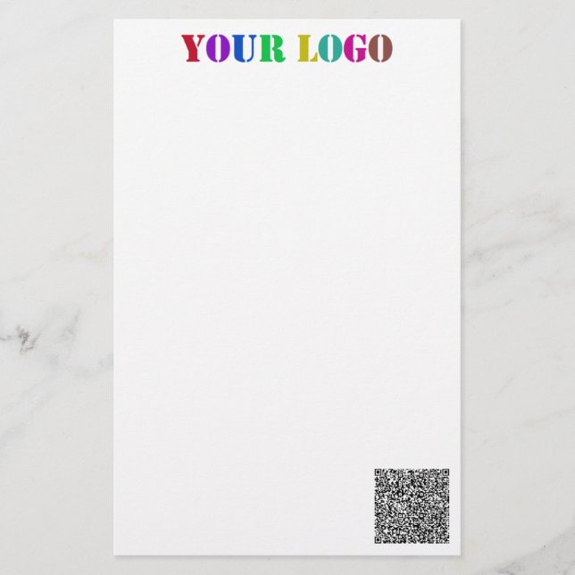 Papelaria Personalizada com Logotipo e Código QR d (Frente)