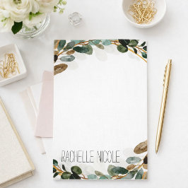 Papelaria Personalizada com Verdura em Aquarela