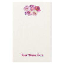 Papelaria Personalizada Dazzling Dahlias