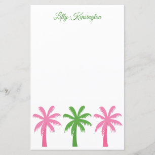 Papelaria Personalizada de Árvores de Palma de Pré