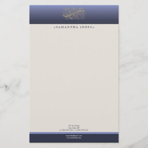 Papelaria Personalizada de Azul-Tistro Vitoriano