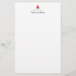 Papelaria Personalizada de Melancia em Aquarela