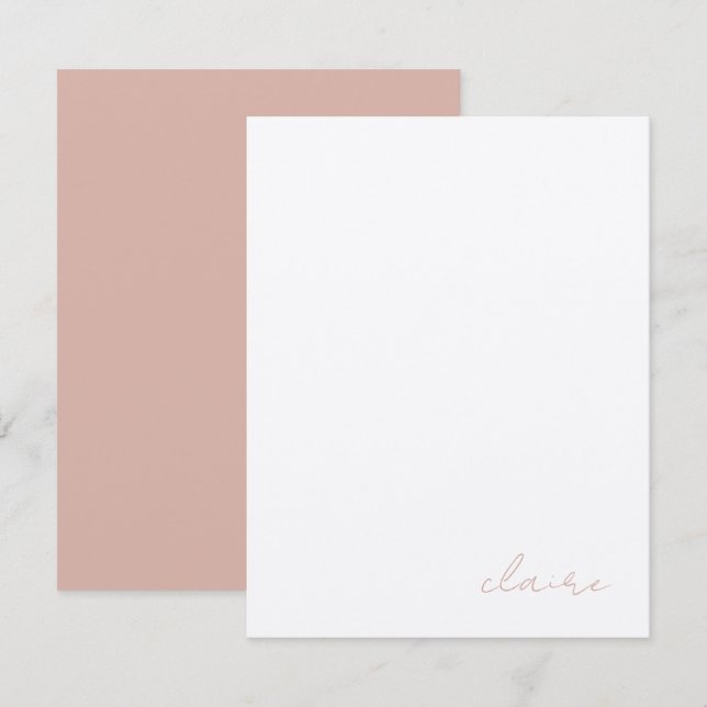 Papelaria Personalizada de Notas de Vintage (Frente/Verso)