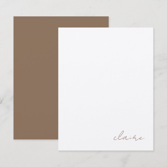 Papelaria Personalizada de Notas de Vintage (Frente/Verso)