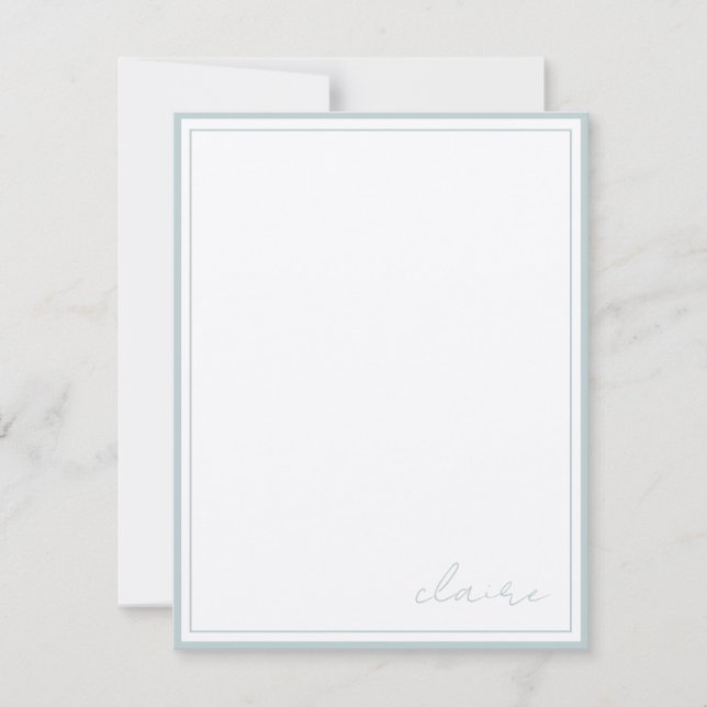 Papelaria Personalizada de Notas de Vintage (Frente)