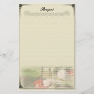 Papelaria Personalizada de Receitas