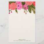 Papelaria Personalizada do Jardim Vintage<br><div class="desc">Mão pintada de rosa e design floral vermelha por Shelby Allison.</div>