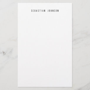 Papelaria Personalizada Minimalista Moderna com No