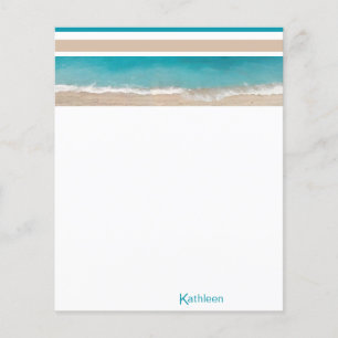 Papelaria Personalizada Monograma Praia Tropical