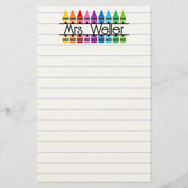 Papelaria Personalizada para Professores com Cera  (Frente)