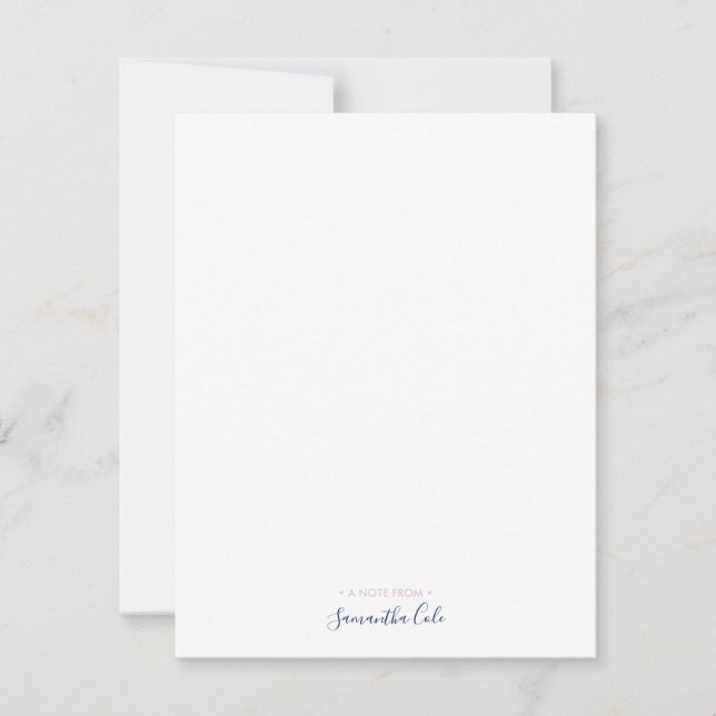 Papelaria Personalizada Simples Cartão de Nota Cha (Frente)