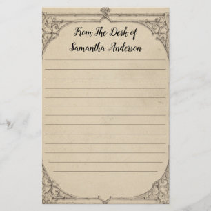 Papelaria Personalizado Antigo Vintage Envelhecido Revestido
