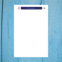 Personalizado do Professor de Lápis Azul Personali