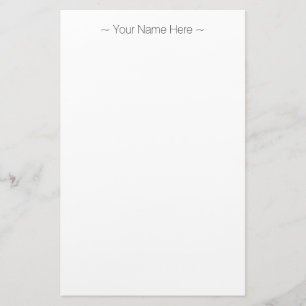 Papelaria personalizar o nome da alteração texto branco pr