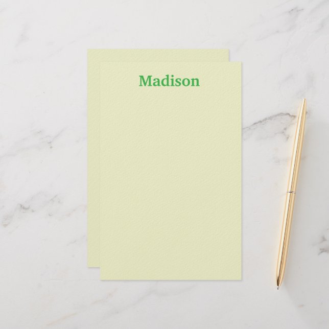 PAPELARIA PERSONALIZED NAME STYLISH MODERN OFFICE SCHOOL  (Frente/Verso In Situ)