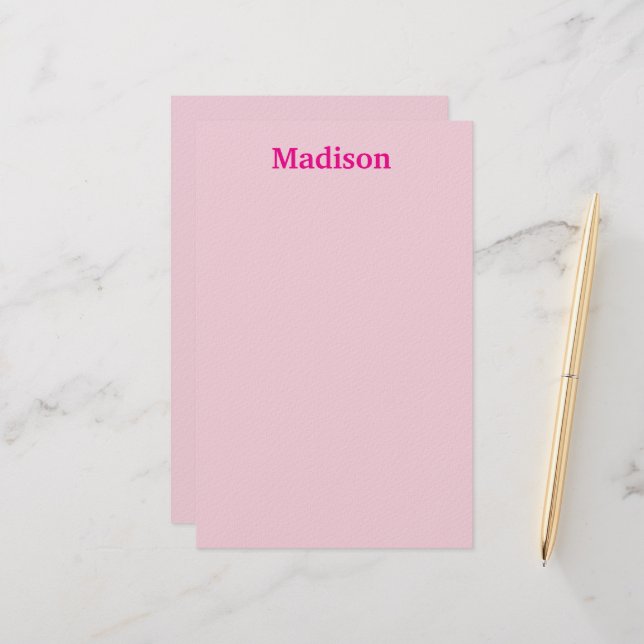 PAPELARIA PERSONALIZED NAME STYLISH MODERN OFFICE SCHOOL  (Frente/Verso In Situ)