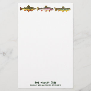 Papelaria Pesca de Trout Sport Pescador Angler