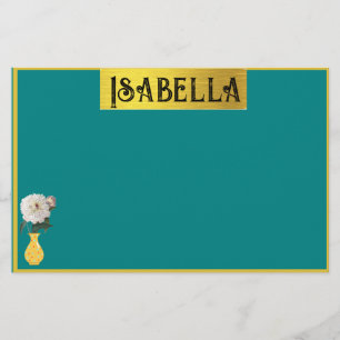 Papelaria Pessoal Feminina bonito Com Nome