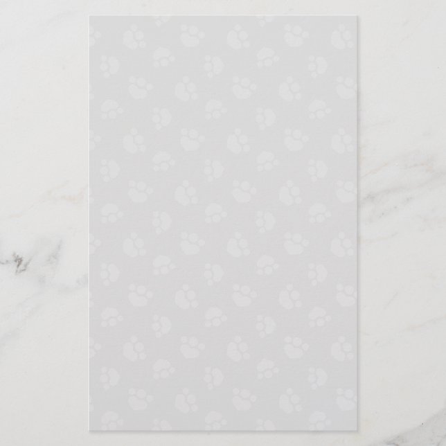 Papelaria Pet Lover Paw Print Heart Platinum (Frente)