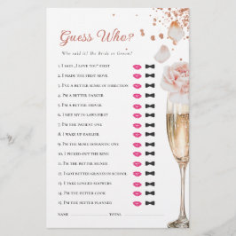 Papelaria Petais e Prosecco adivinham quem Chá de panela o j