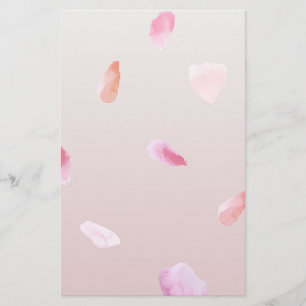 Papelaria Pétalas cor-de-rosa românticas