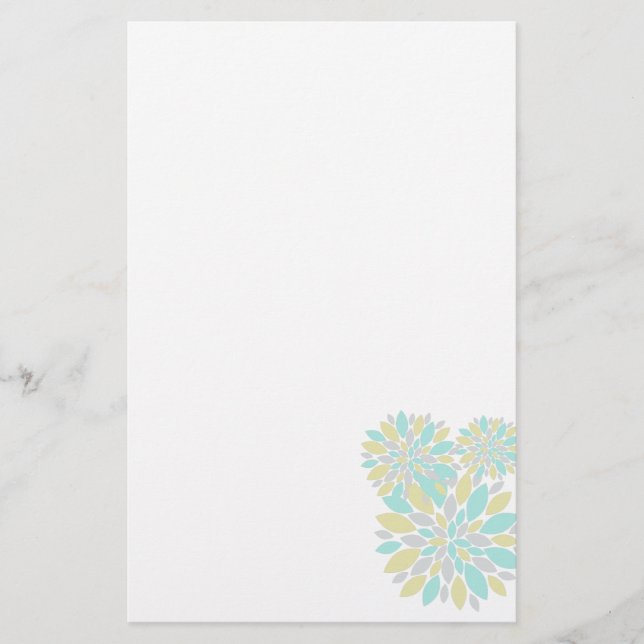 Papelaria Pétalas de Flores de Cor do Pastel Magic (Frente)