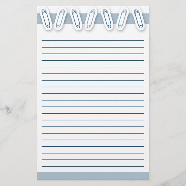 Papelaria Pin de segurança do bebé (Frente)