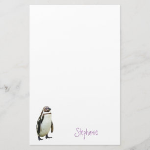 Papelaria Pinguim Animal Personalizado Stationery