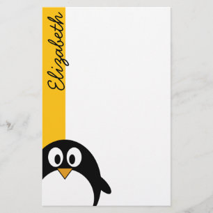 Papelaria Pinguim de Cartoon Bonito e Moderno