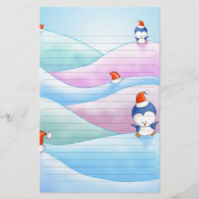 Papelaria pinguim natal (Frente)