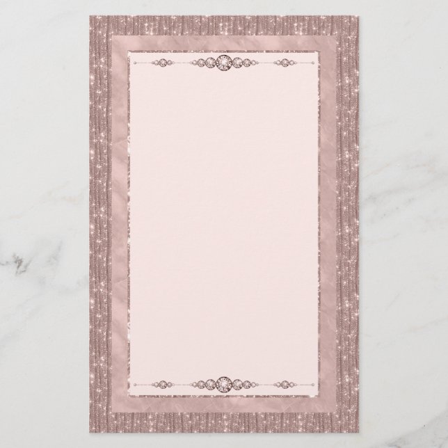 Papelaria Pink Showgirl Glam Romance Stationery (Frente)